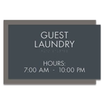 2-Line Common Room Sign w/ Hours