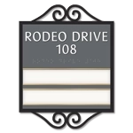 2-Line Common Room Sign w/ Insert Slot