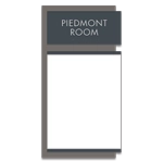 2-Line Meeting Room Sign w/Insert Window