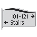 2-Line Perpendicular Overhead Sign