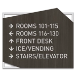 5-Line Directional Sign