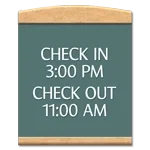 6-Line General Information Sign