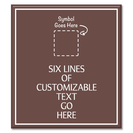6-Line General Information Sign w/Symbol
