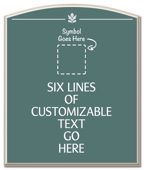 6-Line General Information Sign w/Symbol