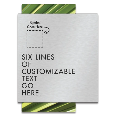 6-Line General Information Sign w/Symbol