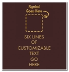 6-Line General Information Sign w/Symbol