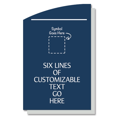 6-Line General Information Sign w/Symbol