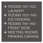 8-Line Directional Sign
