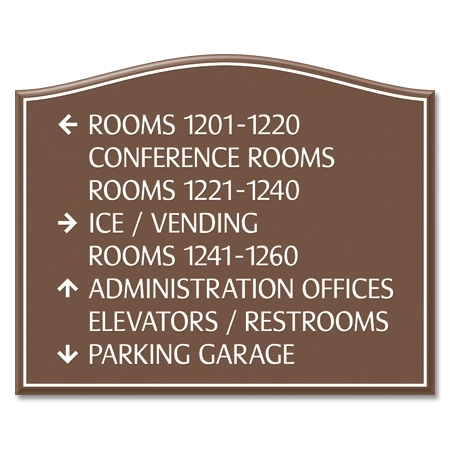 8-Line Directional Sign