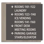 9-Line Directional Sign