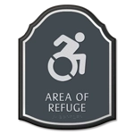 Area of Refuge Sign - Dynamic ISA Symbol