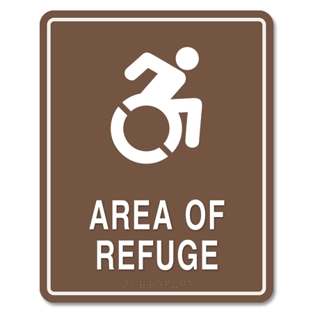 Area of Refuge Sign - Dynamic ISA Symbol