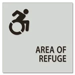 Area of Refuge Sign - Dynamic ISA Symbol