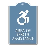 Area of Rescue Assistance Sign - NYC Compliant