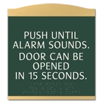 Delayed Egress Push/Pull Sign - CA Code