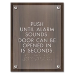 Delayed Egress Push/Pull Sign - CA Code