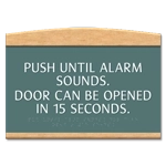 Delayed Egress Push/Pull Sign - CA Code