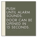 Delayed Egress Push/Pull Sign - CA Code