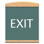 "Exit" Egress Sign - CA Compliant