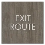"Exit Route" Egress Sign - CA Compliant