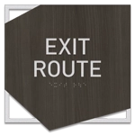 "Exit Route" Egress Sign - CA Compliant