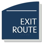"Exit Route" Egress Sign - CA Compliant