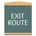 "Exit Route" Egress Sign - CA Compliant