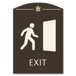 Exit Sign w/ Symbol