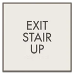 "Exit Stair Up" Egress Sign - CA Compliant