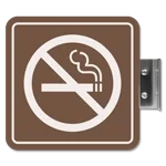 Flag Overhead - No Smoking Symbol