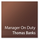 Manager on Duty Sign w/ Nameplate