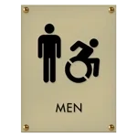 Men Sign w/Male & Dynamic ISA Symbols