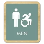 Men Sign w/Male & Dynamic ISA Symbols