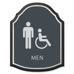 Men Sign w/Male & ISA Symbols