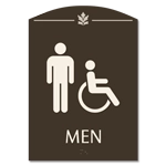 Men Sign w/Male & ISA Symbols