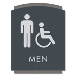 Men Sign w/Male & ISA Symbols