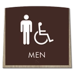 Men Sign w/Male & ISA Symbols