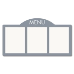 Menu Display w/3 Insert Holders