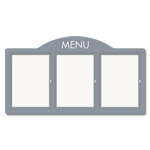 Menu Display w/3 Insert Holders