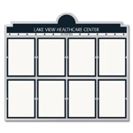 Message Display w/8 Insert Holders