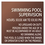 NJ Front Desk Pool Sign - Twilight