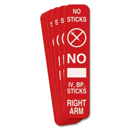 No Sticks No IV, BP or Sticks Right Arm - 6 Pack