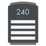 Patient Room Number - 4 Slot