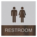 Restroom Sign w/ Unisex Symbols
