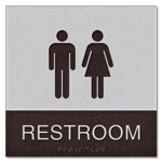 Restroom Sign w/ Unisex Symbols