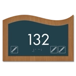 Room Number Sign w/Symbols