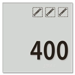 Room Number Sign w/Symbols