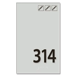 Room Number Sign w/Symbols