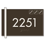 Room Number Sign w/Symbols