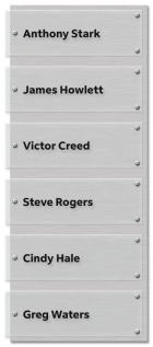 Six Panel Nameplate Sign